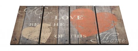 Eco crum deurmat Rustic Heart