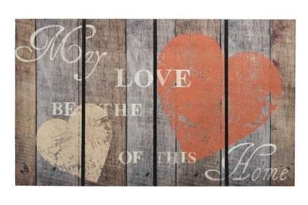 Eco crum deurmat Rustic Heart